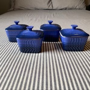 Le creuset cocotte ramekins set of four indigo